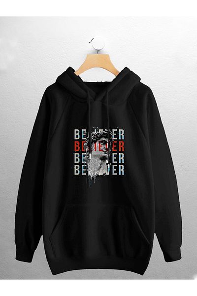 CANDEL Φούτερ Unisex Hooded Believer με στάμπα