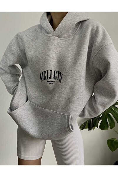 BOHEMGİYİM Siva unisex majica sa širokim izgledom