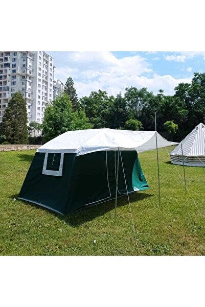 uç uludağ çadır Iki Odalı Akrilik Kamp Çadırı-yeşil