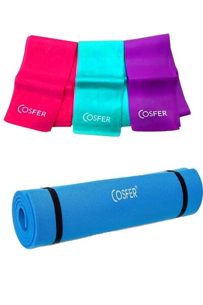 Cosfer Csf-tr15 10 Mm Pilates Matı 120 Cm 3 Lü Band