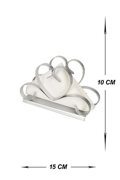 VENON Home Love Napkin Holder Silver Silver