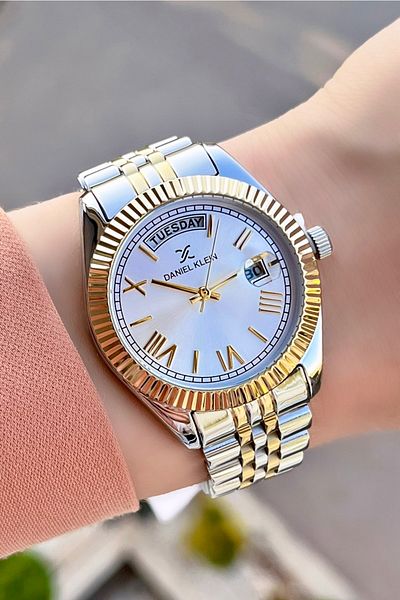 Daniel Klein Women's Calendar and Day Function Wristwatch