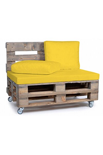 EVBEN Palet Minderi / Bahçe Minderi + 2'li Kırlent