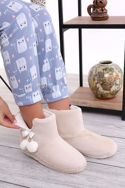 Wordex Rd B307 Chinchila Γυναικείες Παντόφλες Home Boots Home Shoes