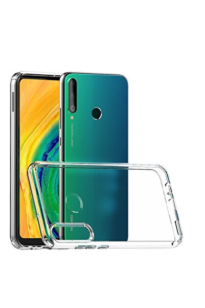 HappyCase Huawei P40 Lite E Kılıf Lüx Şeffaf Silikon - Şeffaf