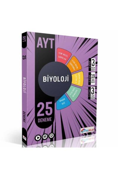 köşebilgi yayınları Köşebilgi Yayınları Ayt Biyoloji 25 Branş Deneme 2021-2022