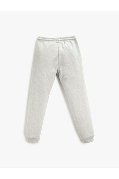Koton Printed Jogger Sweatpants with Tie Waist