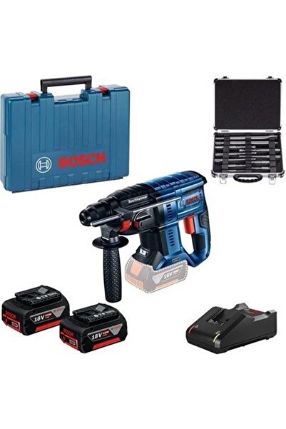 Bosch Akülü Kırıcı Delici Makine Sds Plus Gbh 180-lı (2 X 4,0 AH AKÜ) Aksesuar Set (11 PARÇA) - 06