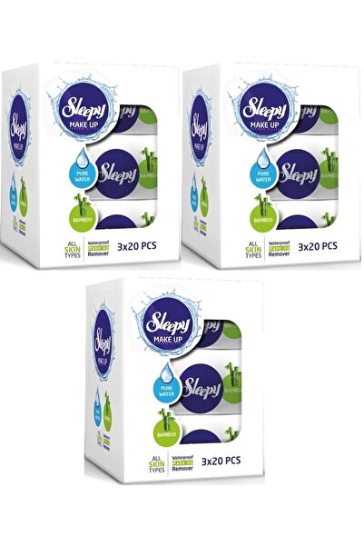Sleepy Facial Cleansing Towel Bamboo Make Up 180 Sheets (9pk*20)