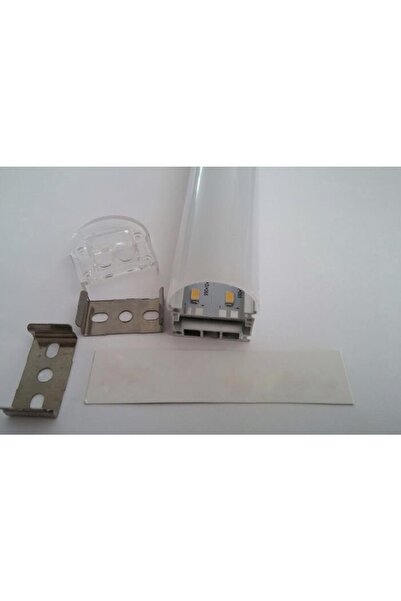 Hazar Led Alüminyum Boş Kasa Profil Çift Sıra Led Bar Opak Boş Kasa 1m