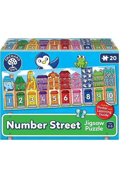 ORCHARD Number Street Puzzle (231), 2-5 Years, Multicolor