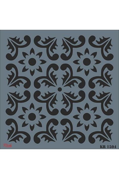 Rich 30x30 cm Tile Stencil Template - KR-1504