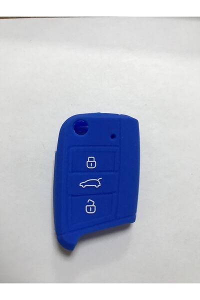 REPLAX Golf7 Polo Tiguan Taigo T-cross T-roc Anahtar Kılıfı Mavi