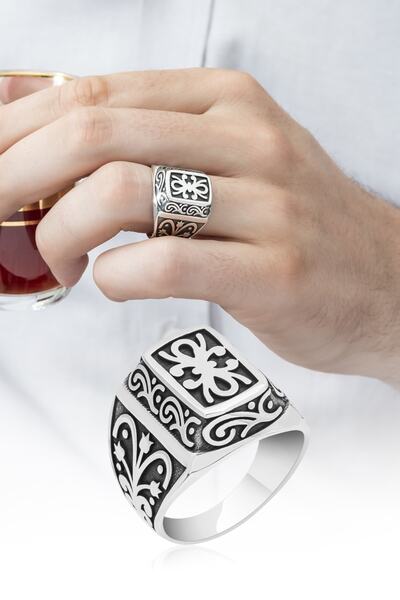 ALYANSEVİM Kurtlar Vadisi Polat Alemdar Baron 925 Gümüş Erkek Yüzük