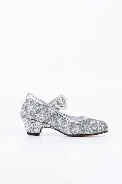 Baby DS Pantofi cu toc strălucitor Argintiu 26