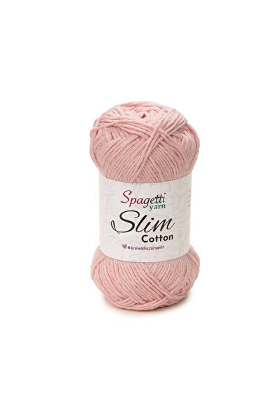 Spagettiyarn Slim Cotton Bebe Pembe El Örgü Ipliği