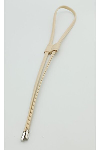 angel çanta aksesuar Krem Prirodna koža Prošivena vezica srebrna metalik