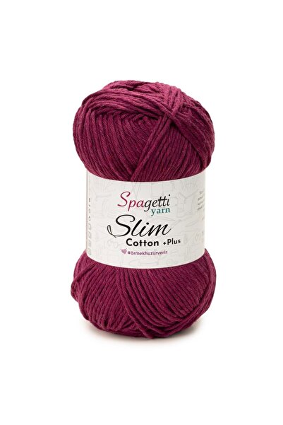 Spagettiyarn Slim Cotton Plus Menekşe El Örgü Ipliği