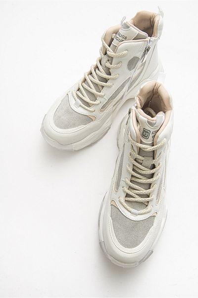 LuviShoes Γυναικεία αθλητικά μποτάκια Olivia White