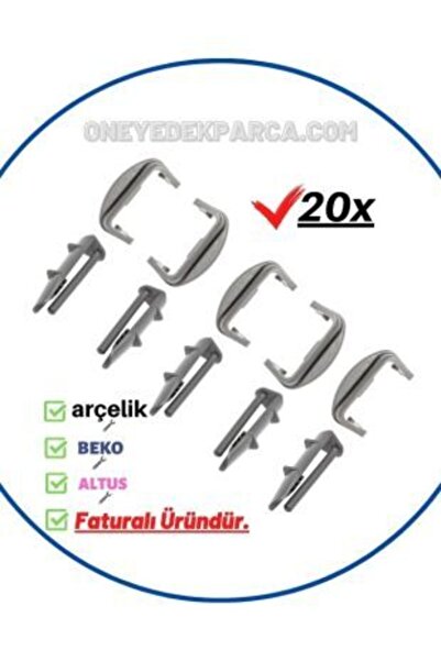 Arçelik 6232 Hs Bulaşık Makinesi Üst Sepet Ray Kapağı Tutucu Stoper Pimi (20 ...