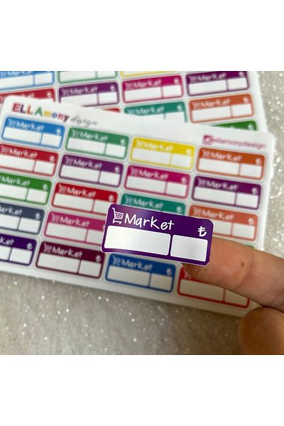 Ellamony Αυτοκόλλητο Planner - Ετικέτα Ajanda - Αυτοκόλλητο παρακολούθησης εξόδων μαρκέτου 1 τεμάχιο