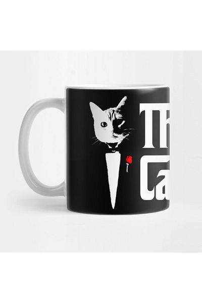 Pixxa The Catfather Father Of Cats Dad Feline Cats Godfather Mug Cup