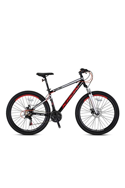 Kron Xc 75 - 26inç Mtb - 17 - 21 Vites - Mekanik Disk Fren - Parlak Siyah-kırmızı/gri
