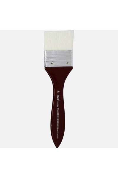 Rich 3500 Claret Red Handle White Synthetic Floor Brush Series No:2
