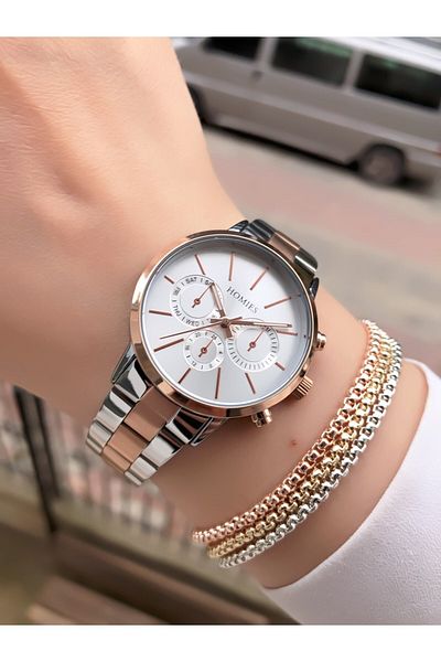 Homies Women's Wristwatch-Bracelet Gift Steel Cord Waterproof