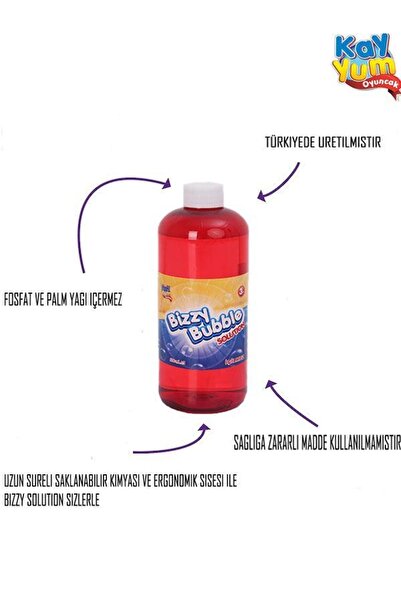 Kayyum Oyuncak Bizzy Bubble Köpük Sıvısı Solüsyonu Köpük Tabancaları Ve Diğer Tüm Oyuncaklar Için