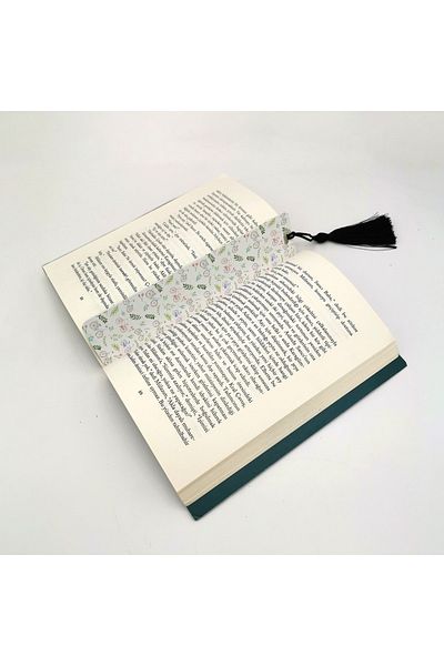 BAKSEPETE Bicycle Pattern Printed, Tasseled Bookmark (gift Bookmark,ayraç-133)
