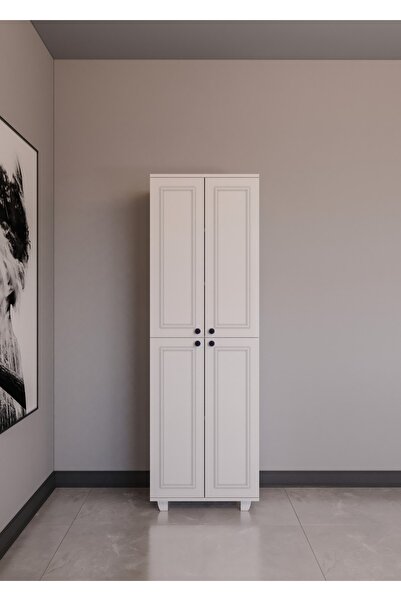 Genel Markalar Lara 4 Kapaklı 5 Bölmeli Dolap