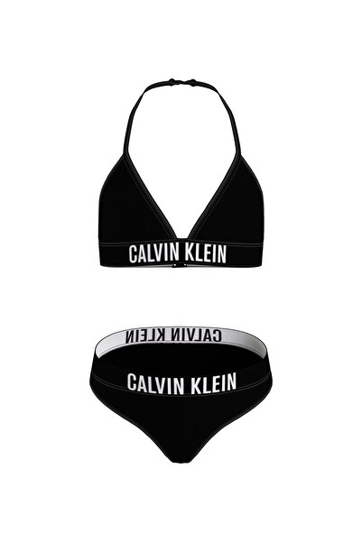 Calvin Klein Siyah Kız Çocuk Bikini Takım Ky0ky00009-trıangle Bıkını Set