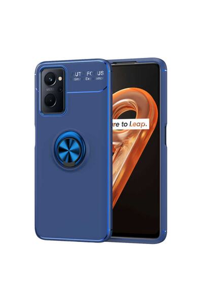 kılıffuarı Oppo A76 Case Full Protection Silicone Cover with Ring