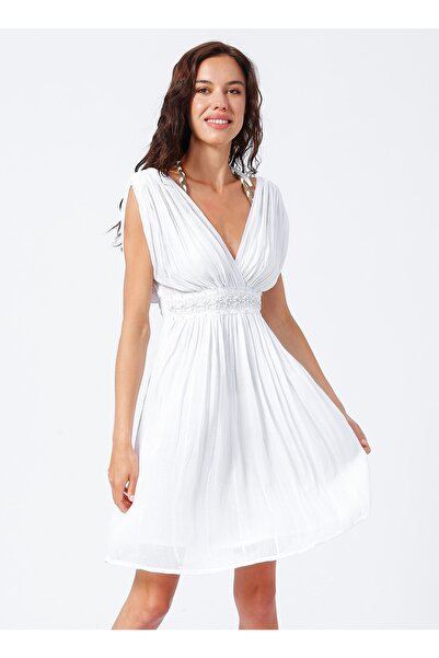 White By Nature Beyaz Kadın Plaj Elbisesi Wbn3125-std