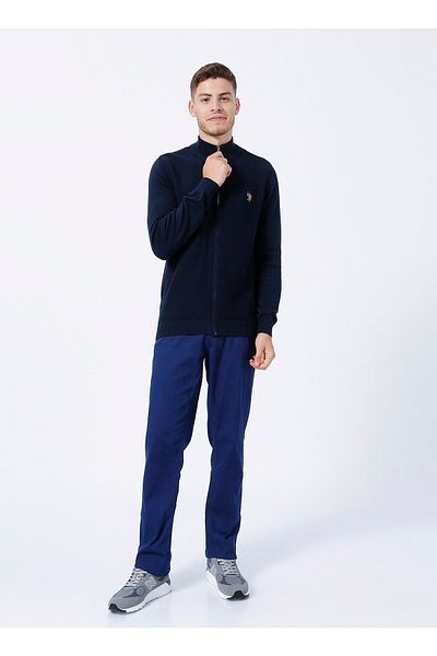 U.S. Polo Assn. Ανδρική ζακέτα Navy Blue Gunner-bsk22