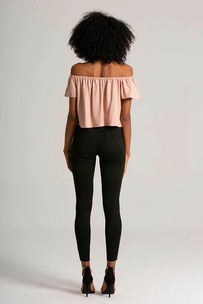 Trn JNS Pantaloni de blugi super skinny Blugi negri fără decolorare (gatherer)