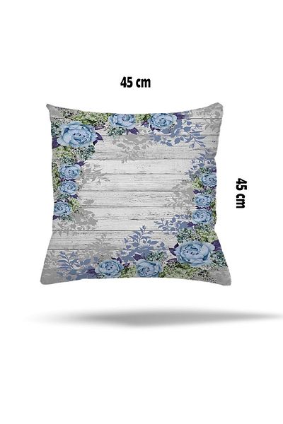 on the clouds Vintage Floral Pattern Μαξιλαροθήκη με κρυφό φερμουάρ - Μαξιλαροθήκη καναπέ με ριχτάρι