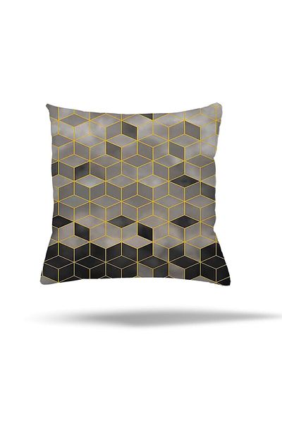 on the clouds Marble Geometric Leaf Pattern Concealed Zippered Pillow Case Throw Pillow Cover Seat Pillow Case