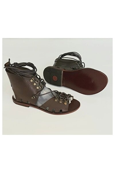 Bostini صندل جلدي ملتف حول الكاحل من الجلد