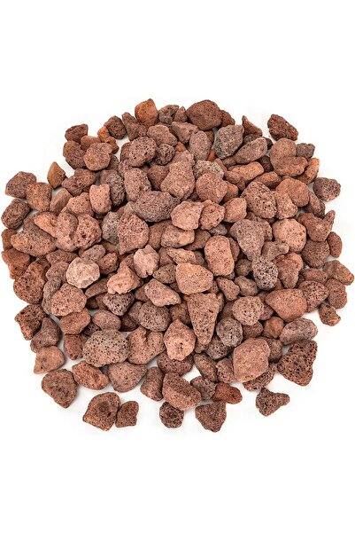 Asenya Kırmızı Pomza Taşı 25 Kg 15-25 Mm Volkanik Ponza Lav Taşı Kaktüs Sukulent Pomzası Cüruf