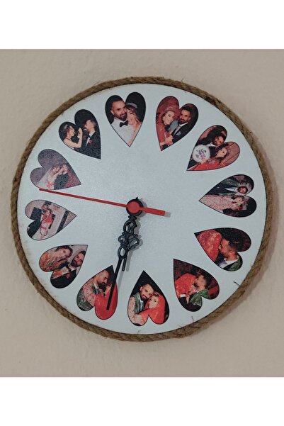 Kara Bilişim Davetiye Kara Bilişim Baskılı Saat 20,5 Çap Yuvarlak Saat