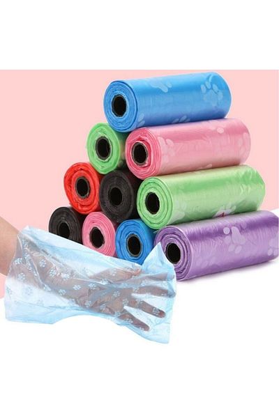 Go İthalat Paw Patterned Cat Dog Poop Bag for Pets (4462)