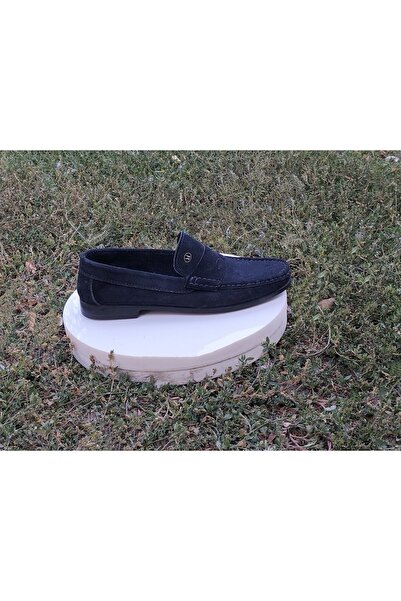 KAFKASLAR Чорно-синій замшевий шкіряний м'який підошва лофер чоловічий взуття