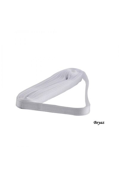 Eminonutoptanci Panglică Grosgrain 1 Cm Local - 10 Metri Albă