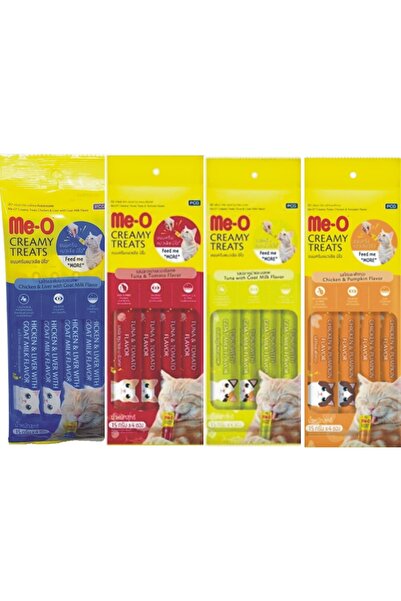 me-o Creamy Treats Ödül Maması 4 Adet Karışık (4x60) Gram