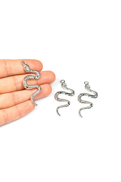 yfhobi 1 Adet - 50 Mm Yılan Takı Aparatı, Rodyum Kaplama Takı Aparatı, 1. Kal...