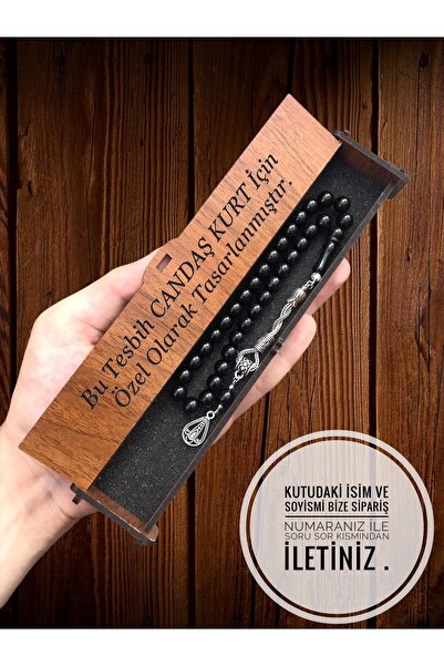 KANUNİ TESBİH Τσόκερ με φούντες κομμένο με σφαίρα - Oltu Taşı