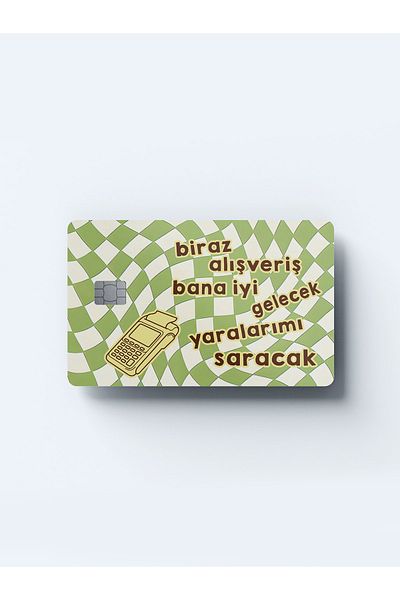 Planet Butik Some Shopping Will Have Me Good Future Card Covering Sticker
