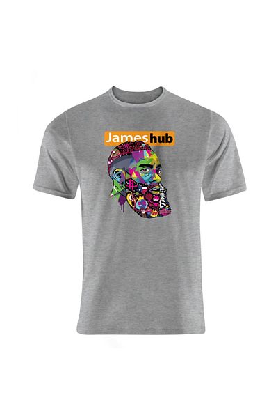 usateamfans Ανδρικό μαύρο μπλουζάκι James Hub